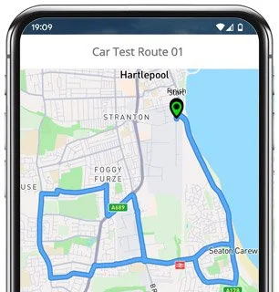 hartlepool test route map