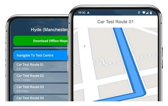 hyde driving test routes
