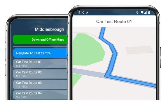 middlesbrough driving test routes