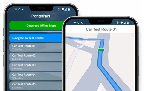 pontefract driving test routes