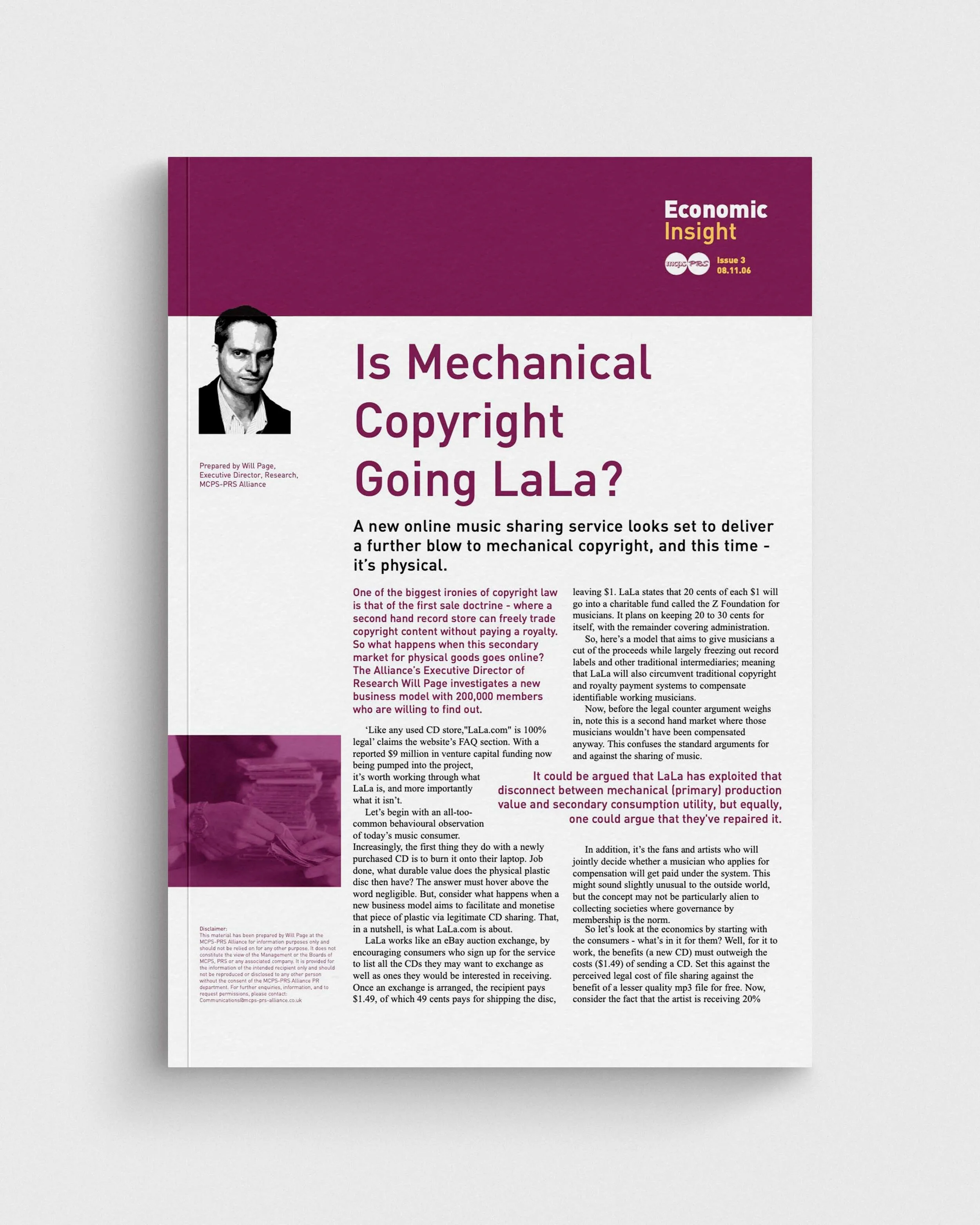 Is Mechanical Copyright Going LaLa?