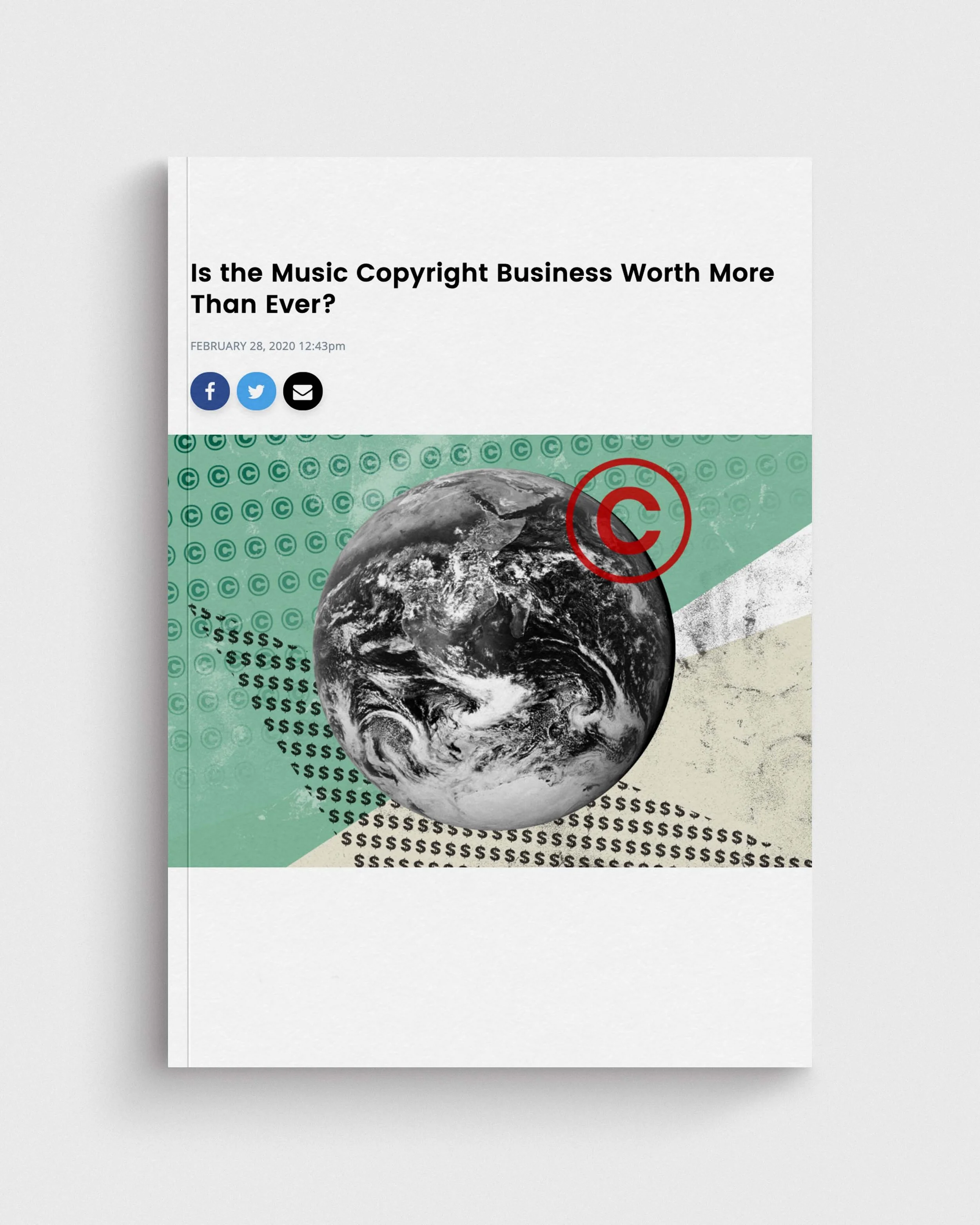 Global Value of Music Copyright for 2018</a>