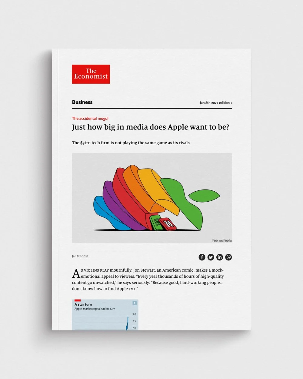 The Economist: Just how big in media does Apple want to be?