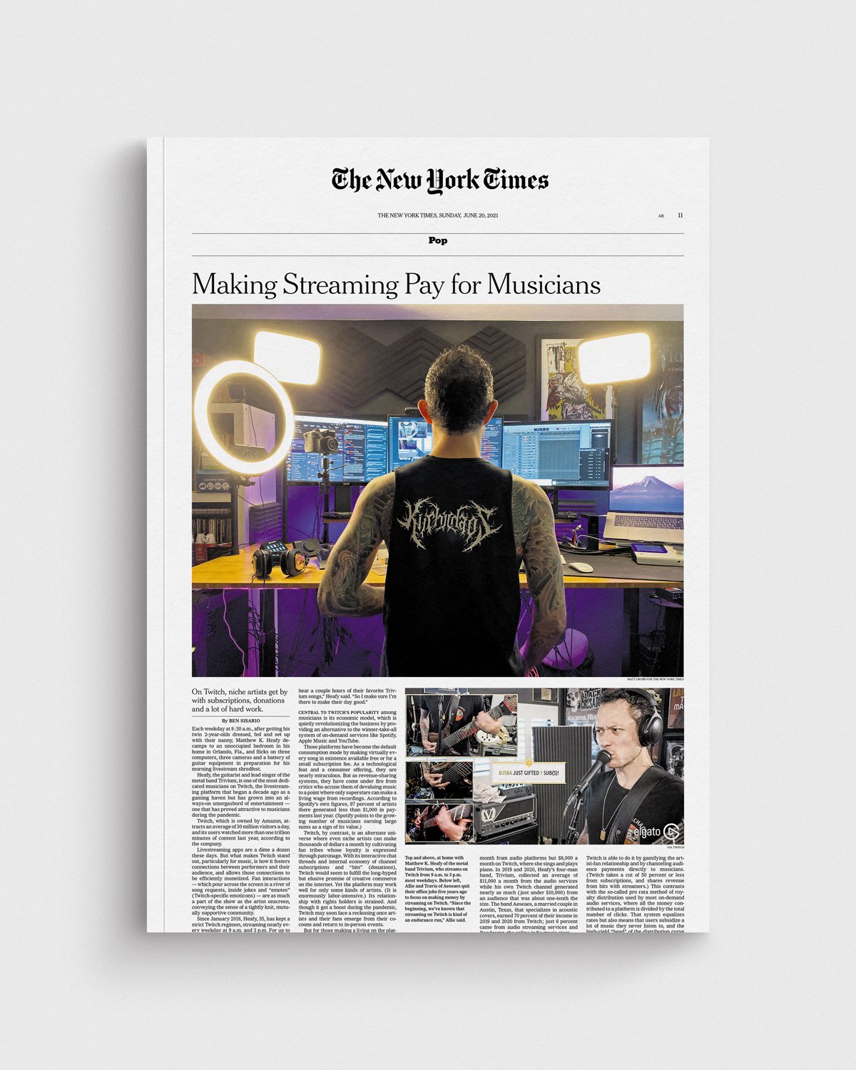 The New York Times: Making Streaming Pay for Musicians