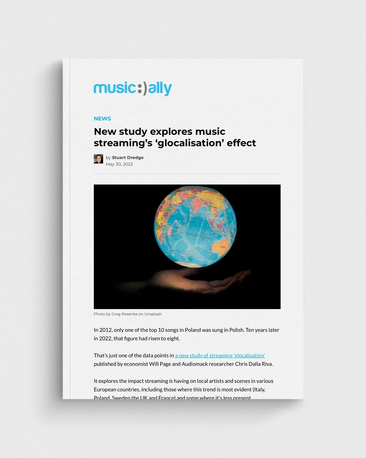 Music Ally: New study explores music streaming’s ‘glocalisation’ effect
