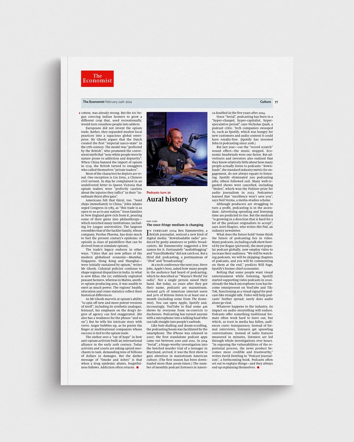 The Economist: Podcasts got their name 20 years ago this month