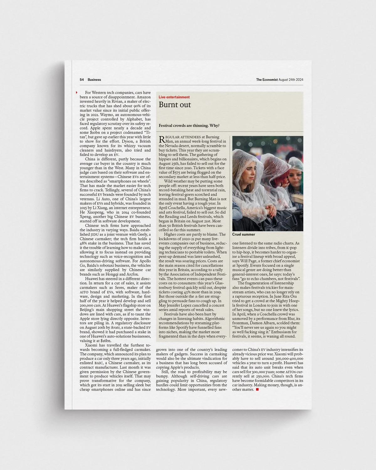 The Economist: Burnt out – Festival crowds are thinning. Why?