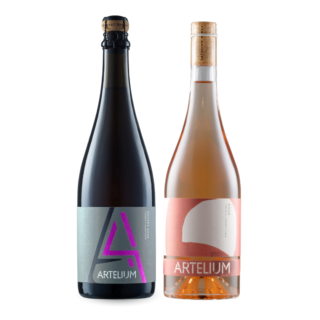 The Valentines Duo - English Rosé Wine Gift Set