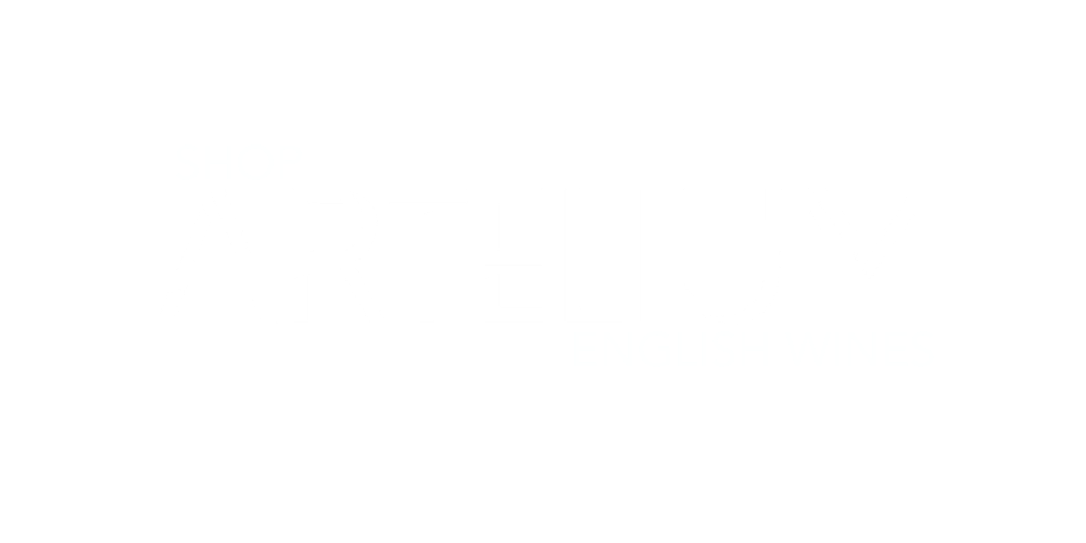 Text logo with the words "Shop ARTELIUM English Wines" on a black background.