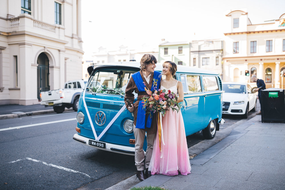 cute wedding shoot photos in sydney paddington