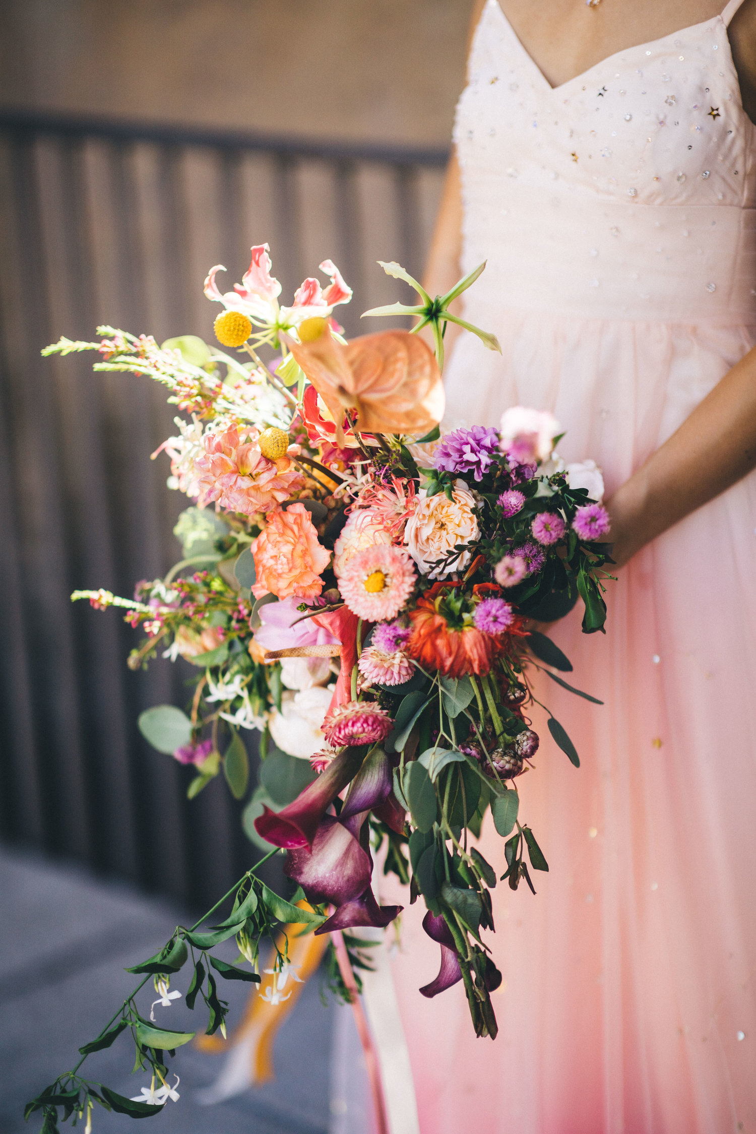 cascade bridal bouquet