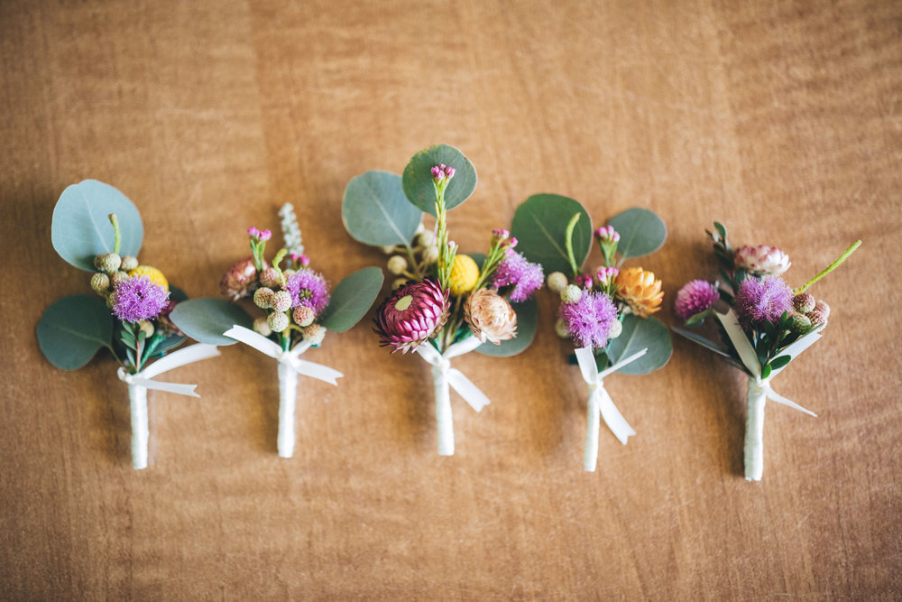 cute colourful buttonholes