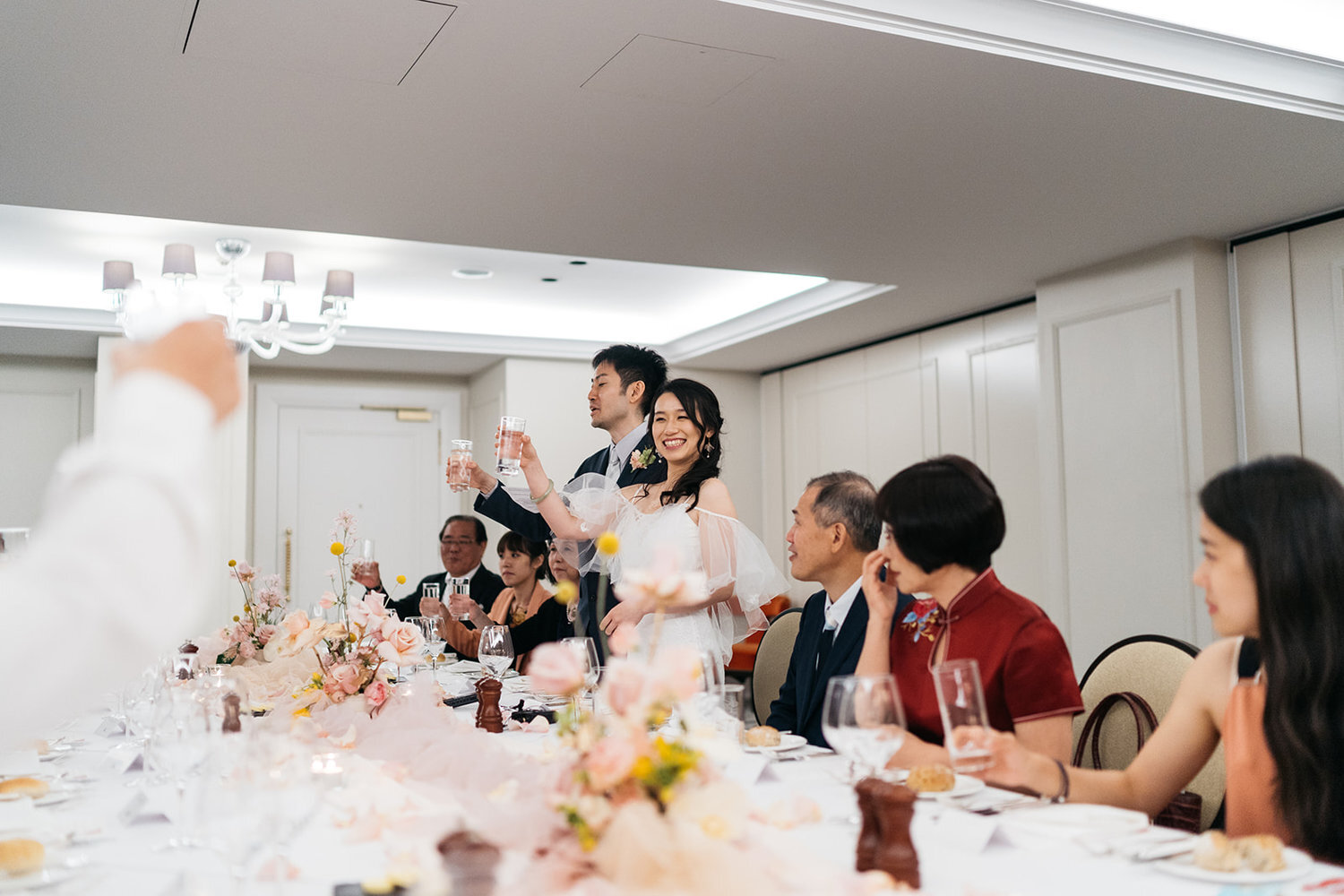 intimate wedding reception at the langham by studio something photography