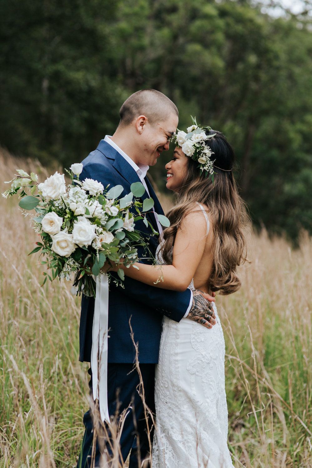 couple wedding photography on the day with samantha heather