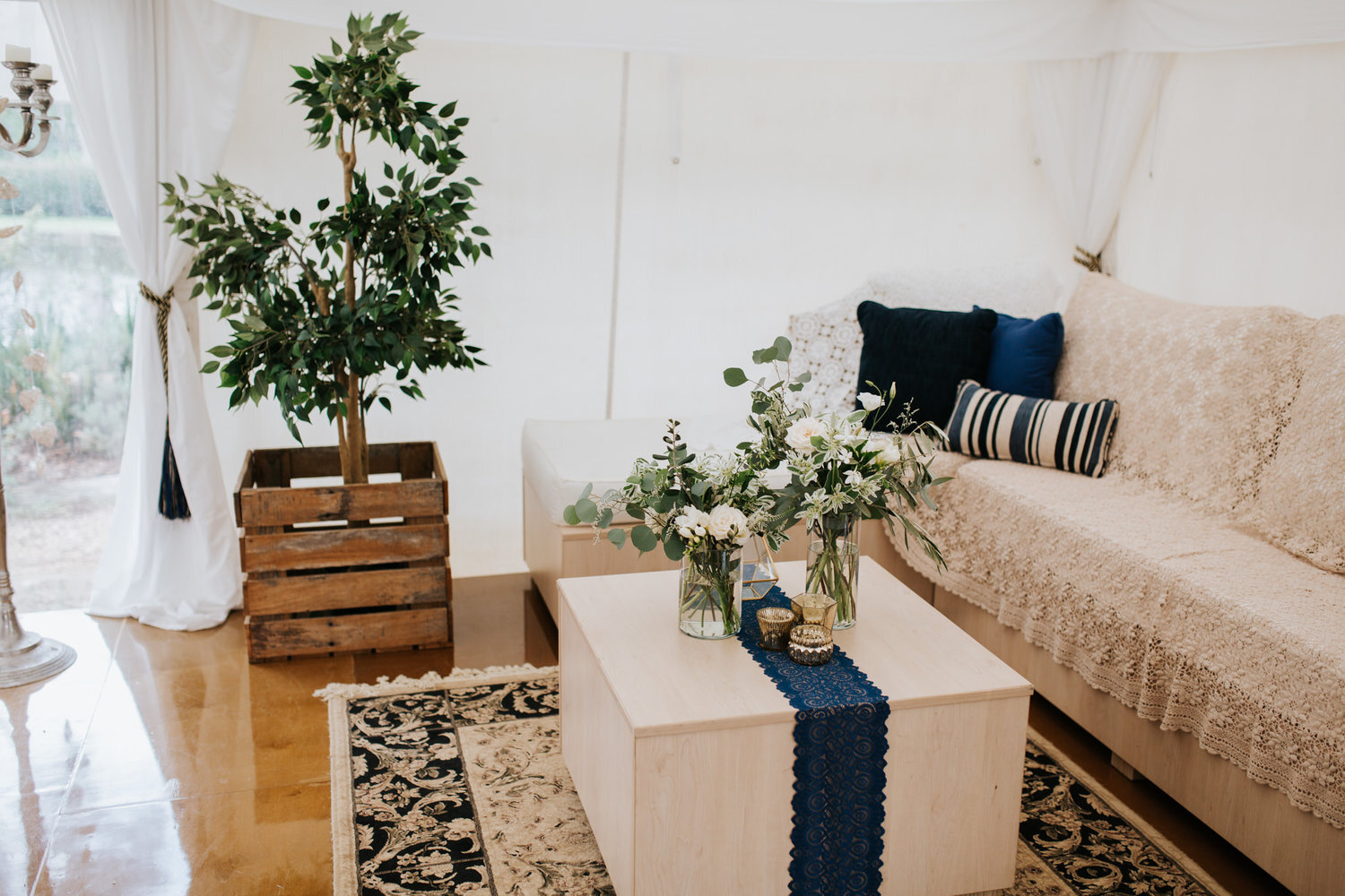 wedding marquee at fernbank farm