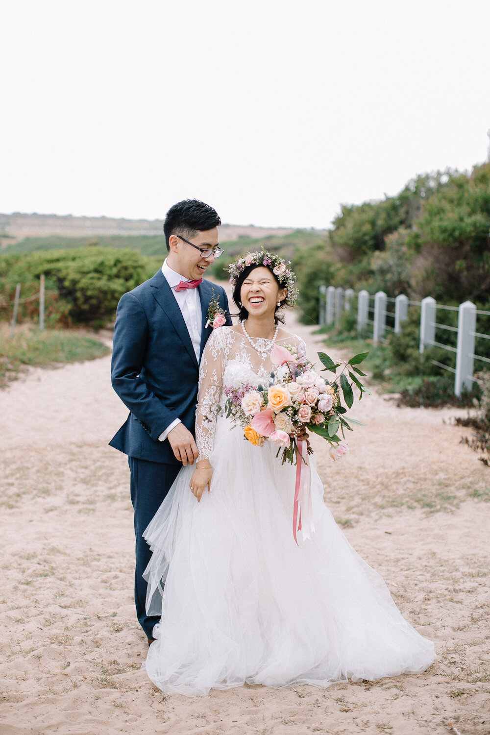 south maroubra slsc horizons wedding couple