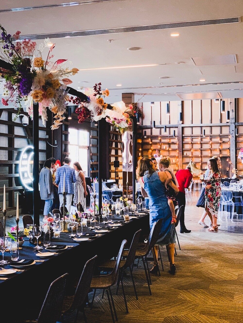 wedding reception styling at ovolo woolloomooloo