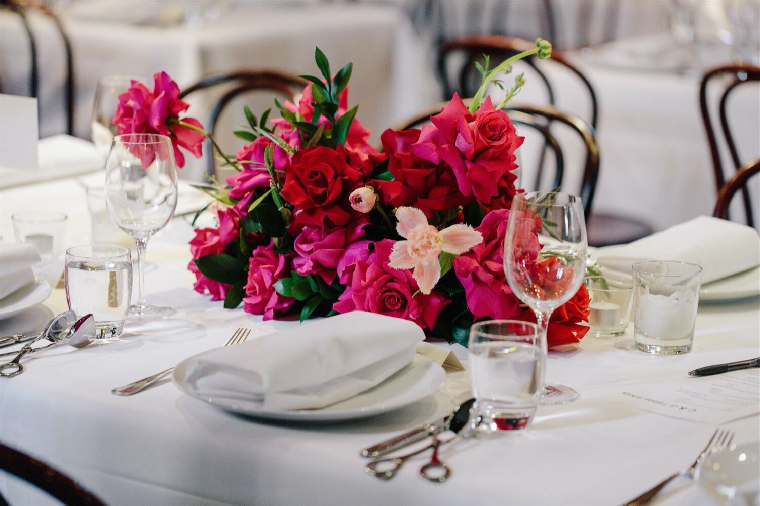 wedding reception bendooley book barn lime tree bower southern highlands florist