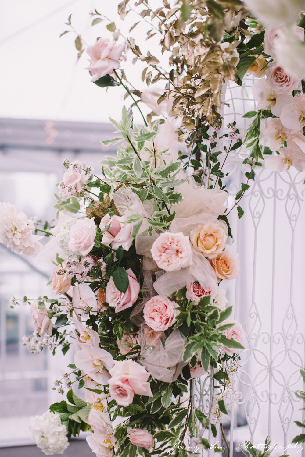 wedding arch details lime tree bower