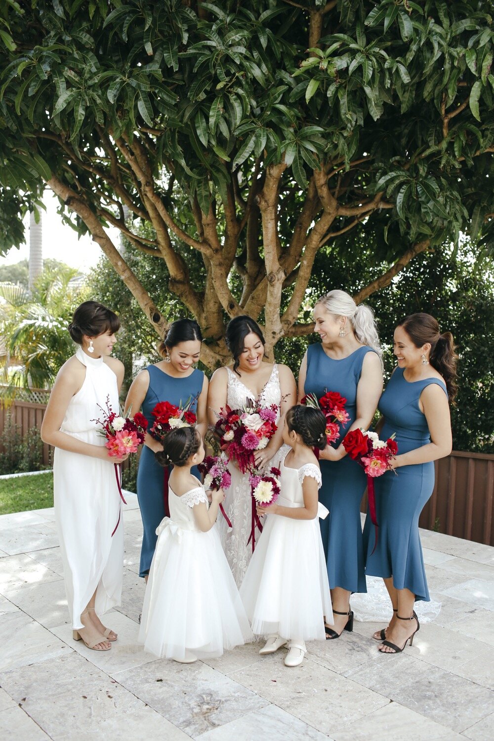 bridal party flowers lime tree bower