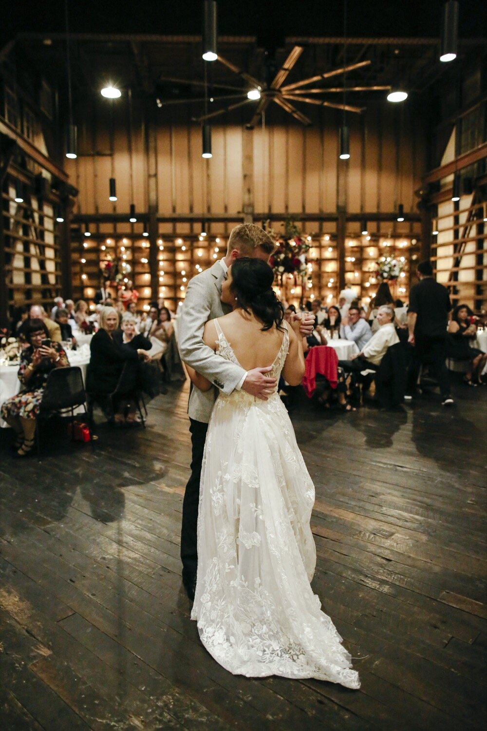 wedding couple reception dance