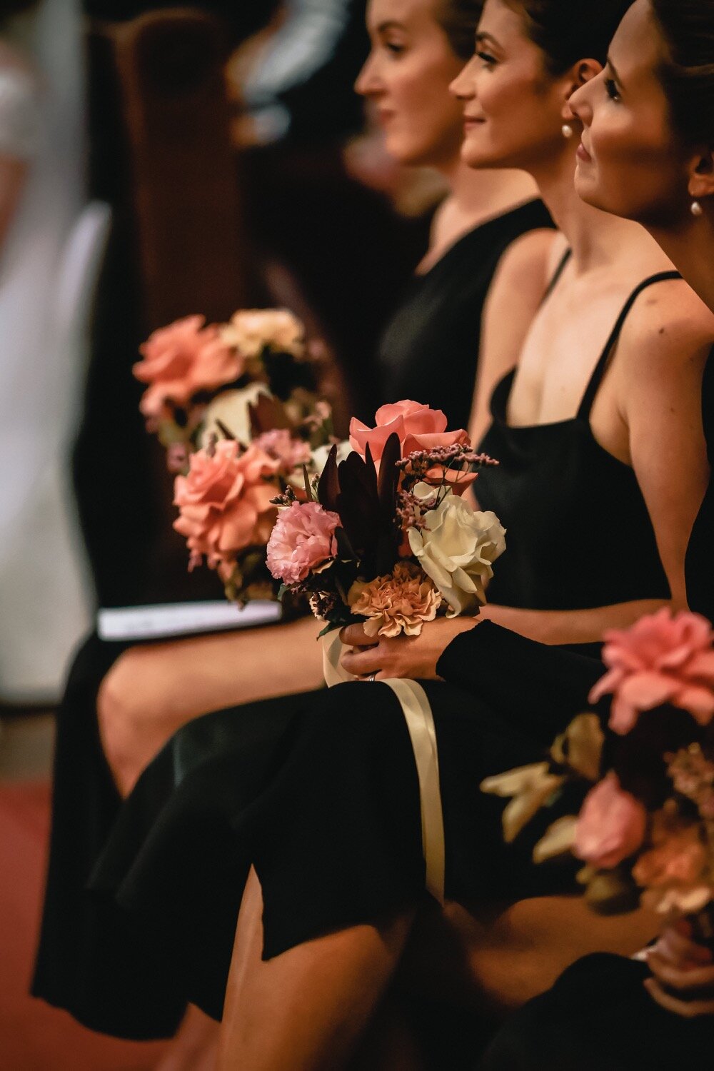 bridesmaid bouquet sydney wedding church