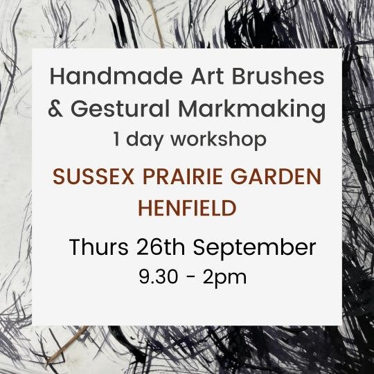 handmade art brushes & gestural markmaking