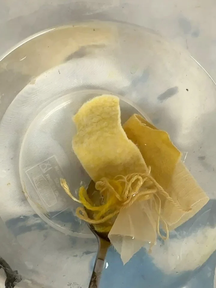 Becoming a member of @ditchling_dyers is a right of passage after completing the Natural Dye course @museumartcraft. This community meet about 4 times a year to continue to develop skills in natural dyeing and share relevant experiences. Another bril