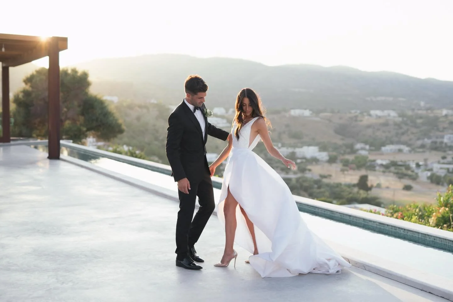 Miranda &amp; Tom in Greece 

#greecewedding #rhodeswedding #kitmalindos