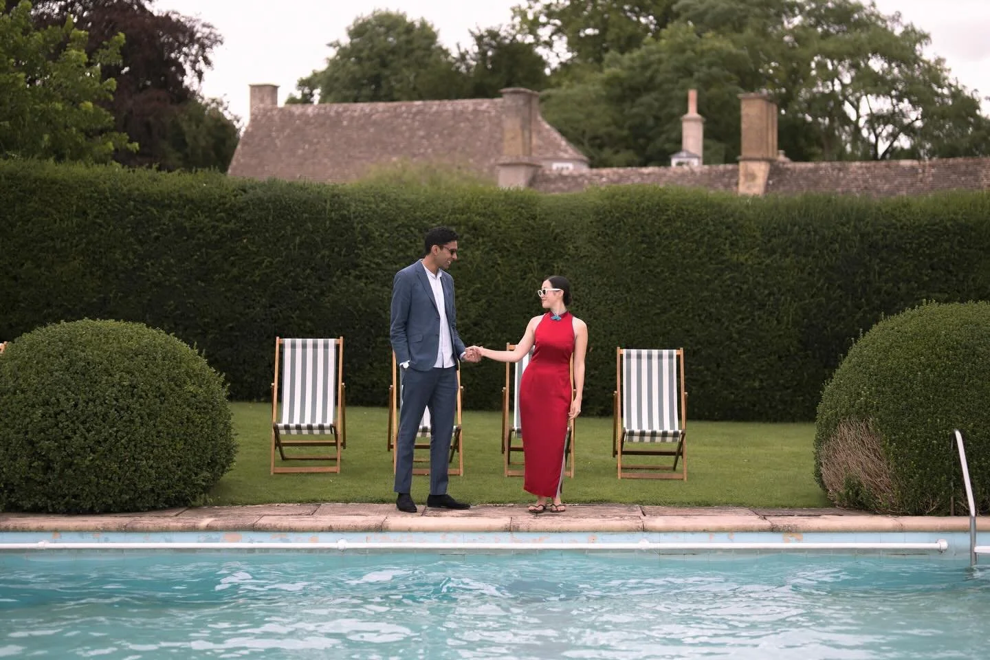 Portrait of Linda &amp; Keshal at their post wedding BBQ At Cornwell Manor

#weddingbbq #cornwellmanor #londonweddingphotographer