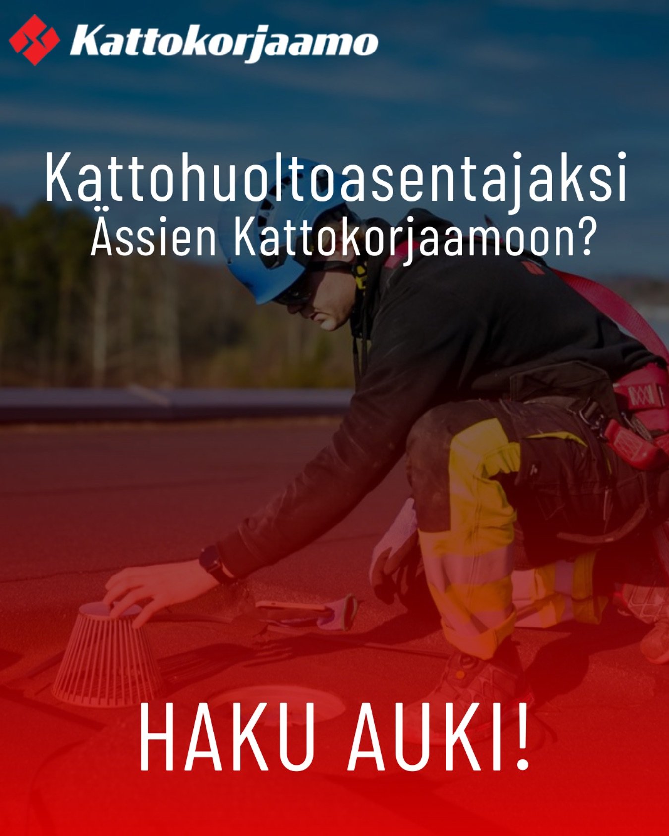 Tarjolla on monipuolinen ja itsen&auml;inen rooli #parempienkattojenpuolesta, vaihtelevia ty&ouml;p&auml;ivi&auml; upeissa maisemissa sek&auml; tekemisen meininki&auml; rennossa ja ammattitaitoisessa porukassa🔥

👉Vakituinen ty&ouml;suhde
👉Kilpailu