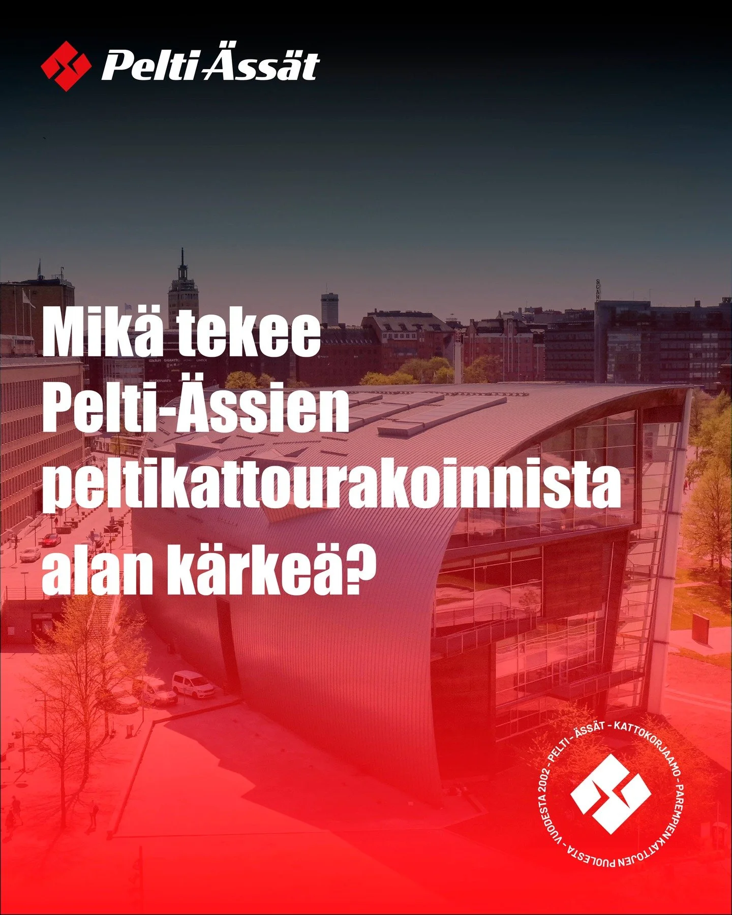 Pelti-&Auml;ss&auml;t peltikattourakointi
Julkaisimme juuri uuden artikkelin joka avaa kuinka toteutamme konesaumakattoprojektit, kattoremontit alusta loppuun tarjouspyynn&ouml;st&auml; asennukseen ja huoltoon. Teksti on selke&auml; ja hy&ouml;dyllin
