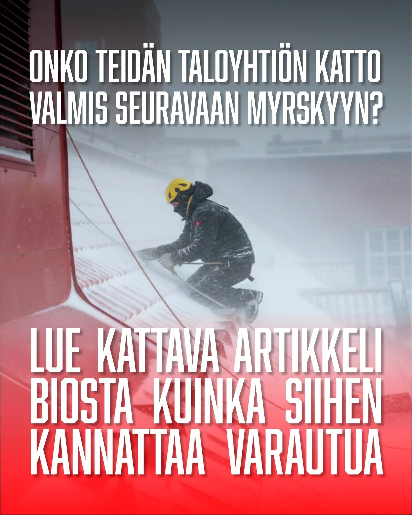 Ilmasto muuttuu ja vesikatot ovat etulinjassa ottamassa iskut vastaan 🌧️💨

Taloyhti&ouml;n tai liikekiinteist&ouml;n hallituksessa on vaikea arvioida, kest&auml;isik&ouml; katto seuraavan rankkasateen tai myrskyn. Siksi vastuullinen kattojen yll&au