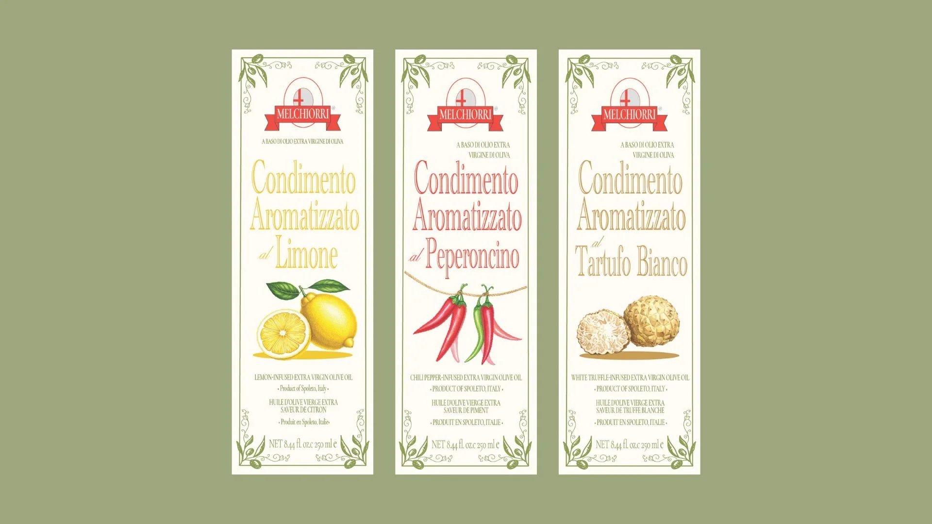 Melchiori Olive Oil Rebranding