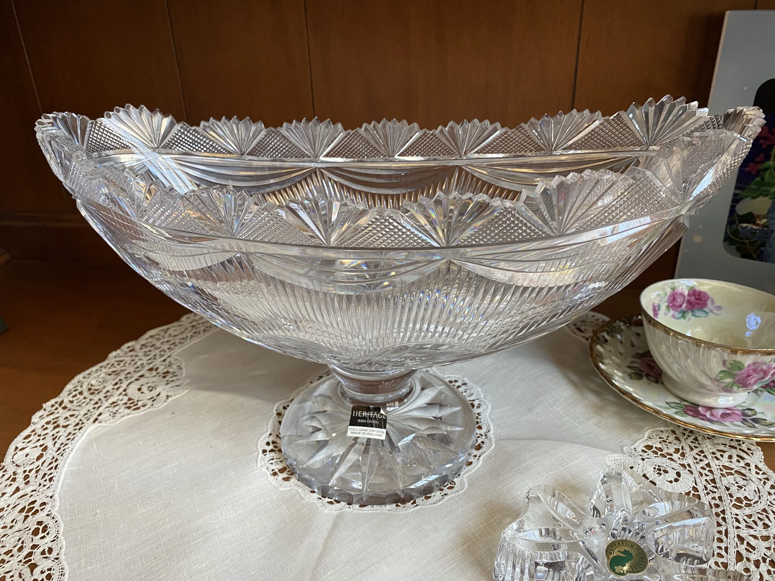 Our first piece of Heritage Crystal from Blarney, Ireland
