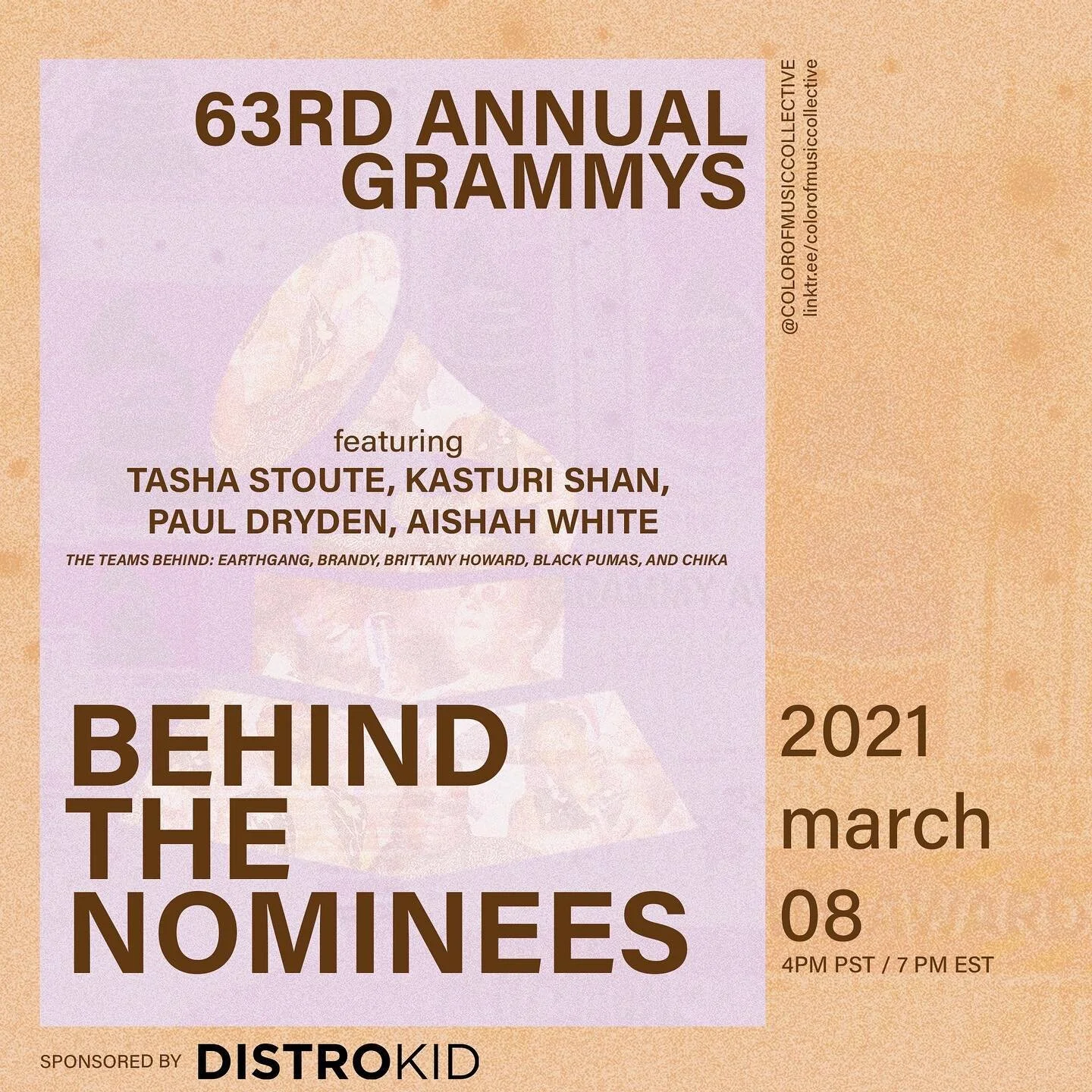 Grammy season is almost upon us and we&rsquo;re back with a brand ✨new✨ panel to talk to the creative masterminds behind this year&rsquo;s and past years nominated artists such as EarthGang, Brandy, Brittany Howard, Black Pumas and Chika.👏🏽

We can