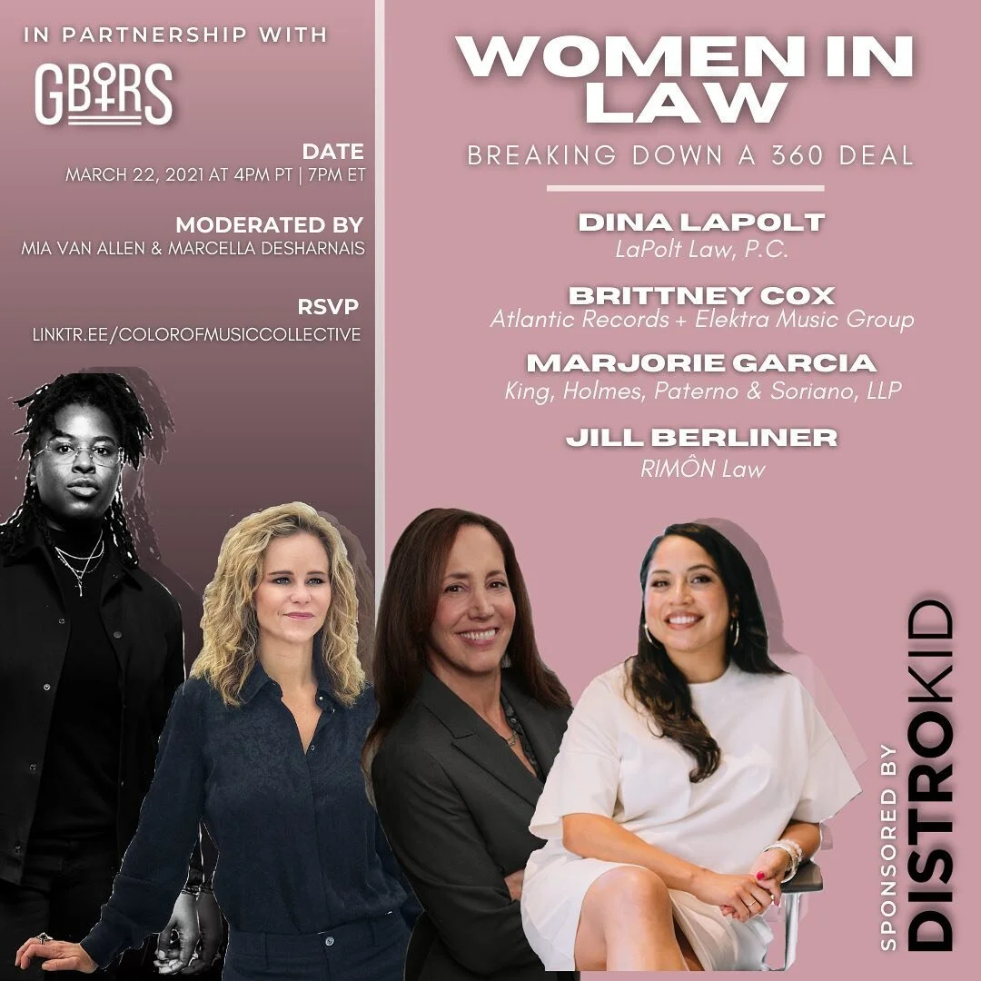 Save the date!🗓☑️

We&rsquo;re sitting down with 4 powerful game-changing women who are turning the tide for women in entertainment law on Monday, March 22 at 4 PM PT | 7 PM ET. ⚖️

This panel is brought to you in partnership with @girlsbtrs and our