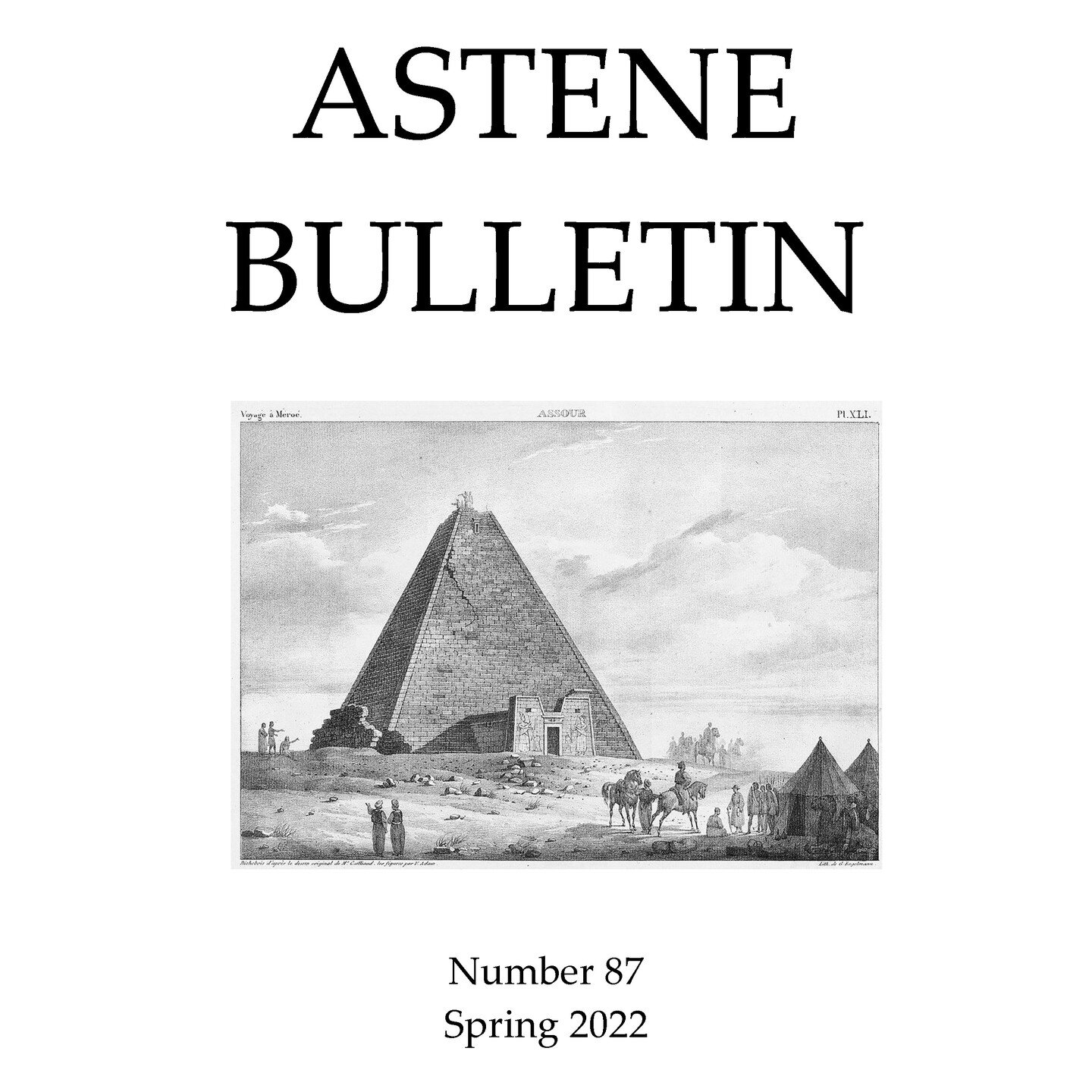 Bulletin 87 (Spring 2022) has now been published! Only members have access to the full version, but it will become open access in one year's time. This means that ASTENE Bulletin 84 (Spring 2021) is now open access. Check it out on astene.org/bulleti