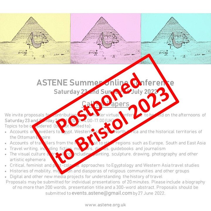 We are sorry to communicate that due to logistical issues we are forced to cancel the ASTENE Summer Conference 2022. We will instead focus on the in-person event next year in Bristol. Hope to see you there!