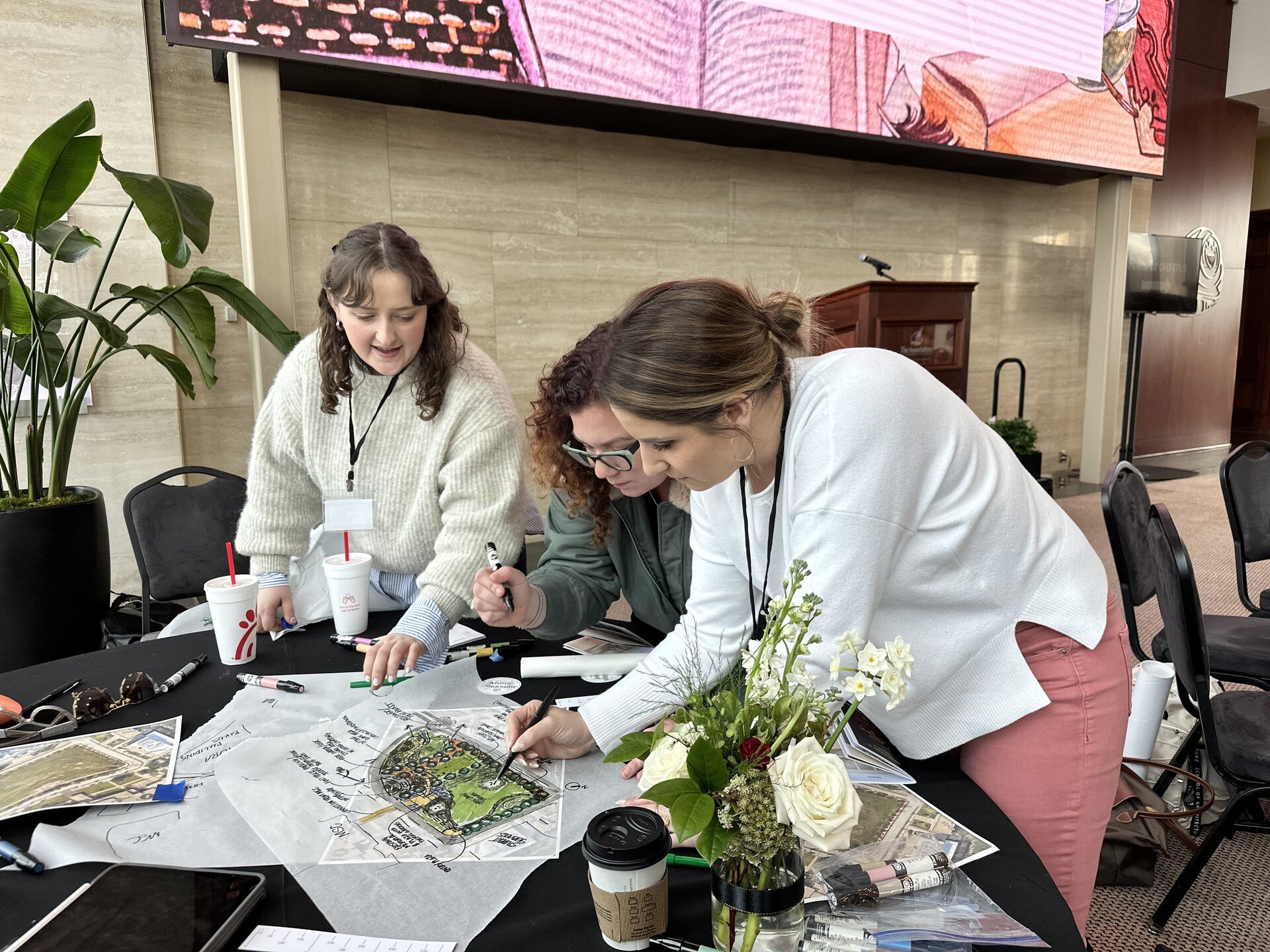 Aan, Ashley, and Liz spent the end of last week meeting and designing with future landscape architects at Texas A&amp;M&rsquo;s Career Fair and Aggie Workshop! We loved getting to meet all the students and seeing the talent they have. The goal for th