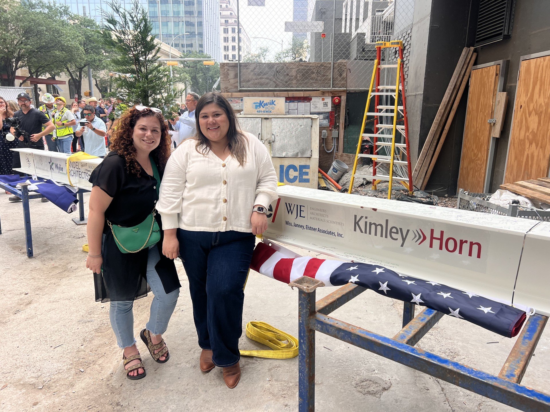 Today Ashley and Olivia attended the Topping Out Ceremony for ATX Tower, Austin&rsquo;s newest downtown skyscraper! This 55-story mixed-use building boasts residential, office, retail, and parking space. We can&rsquo;t wait to see this one fully come