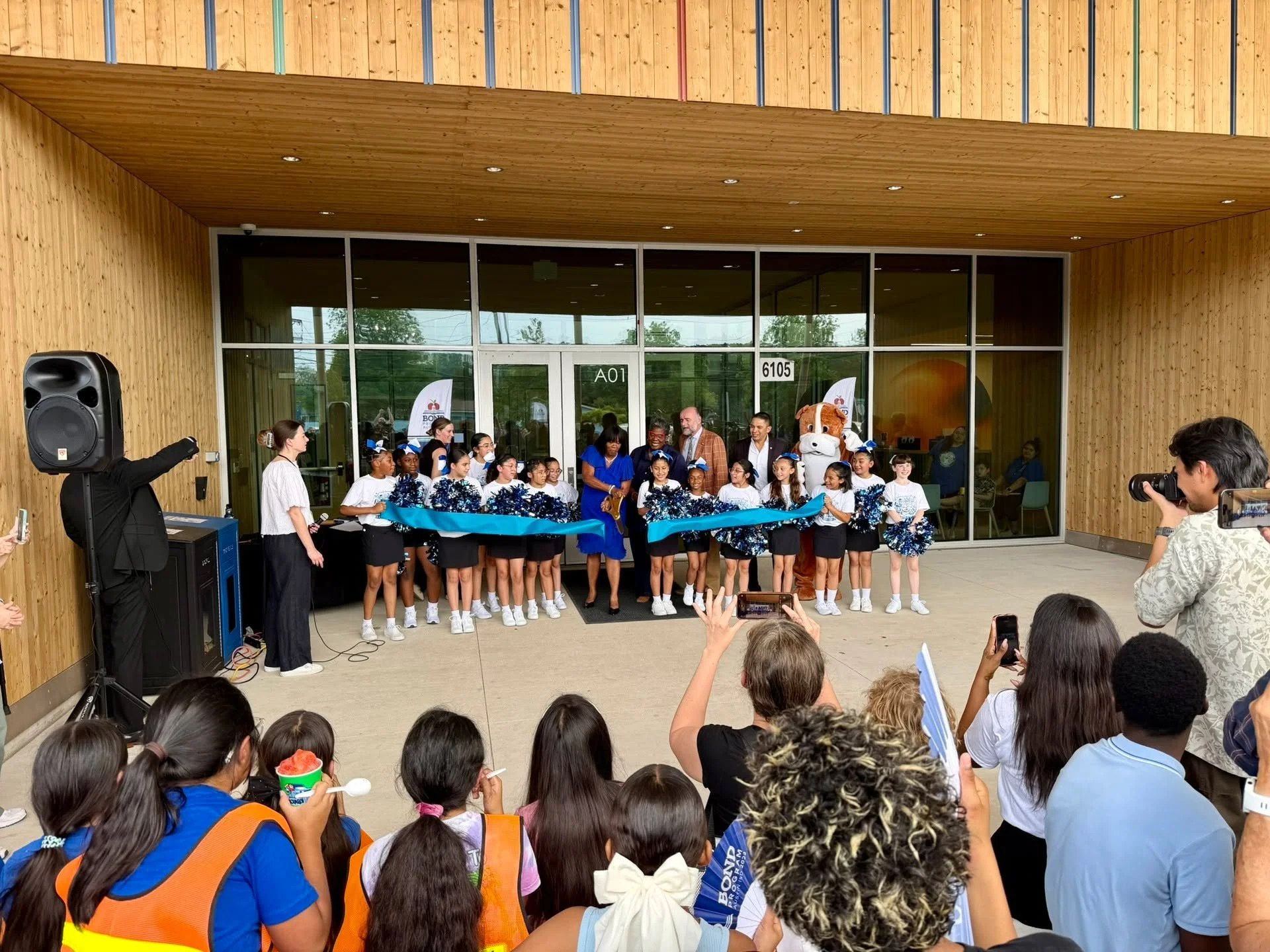 Yesterday, Olivia attended the grand opening of Austin ISD&rsquo;s Harris Elementary School. The landscape design features a vibrant community plaza, two new playgrounds, a covered basketball court, open play fields, outdoor learning spaces, and heri