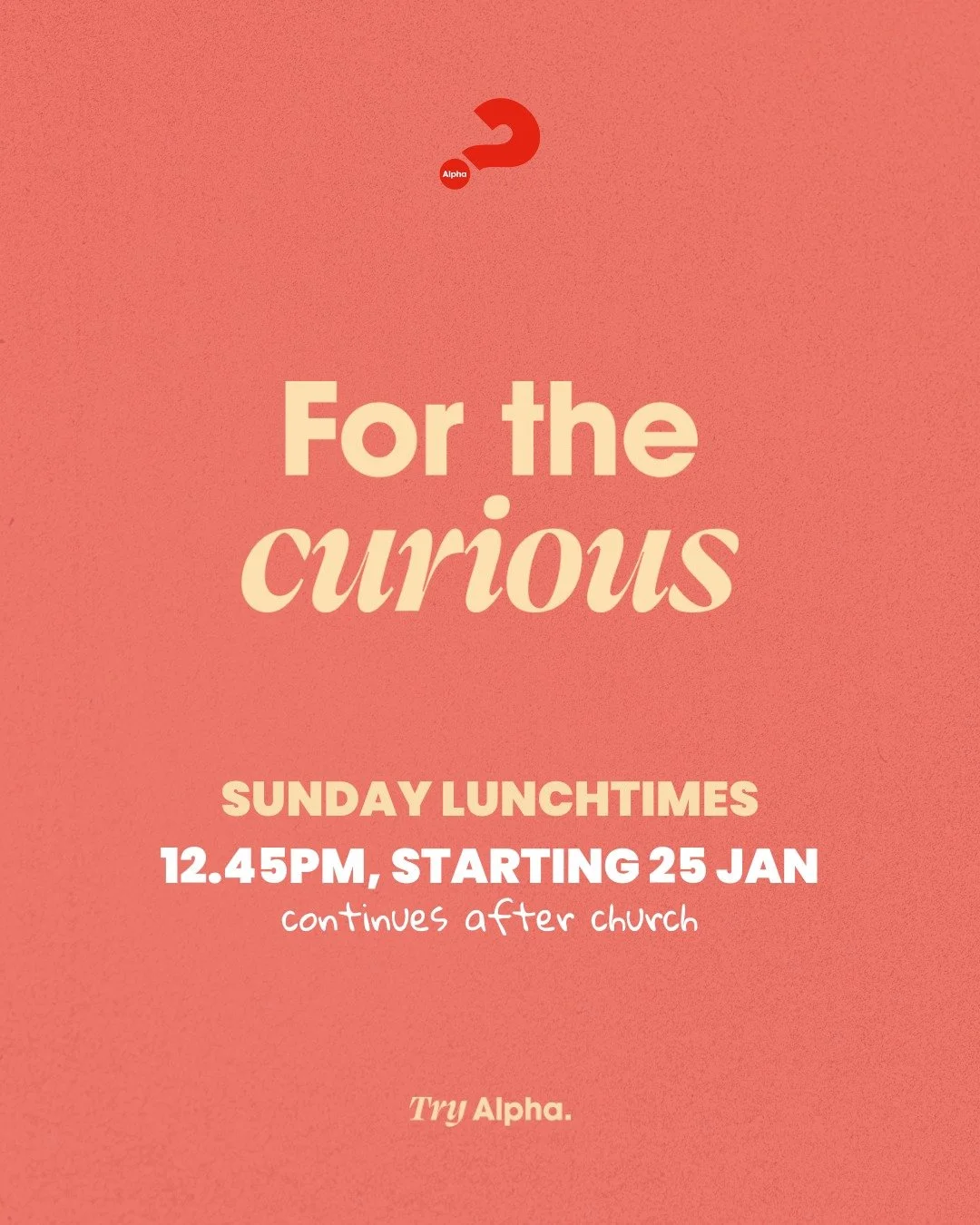 Want to meet new people and explore the Christian faith together? Try Alpha. Each session unpacks a big question of life, faith and purpose, and is designed to spark conversation. Sound good? Check out the website at hrbc.org.uk/alpha for full detail