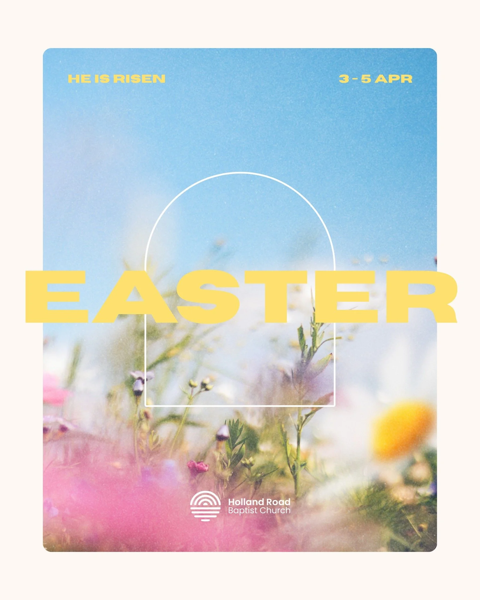 We're so looking forward to celebrating Easter together this year! As followers of Jesus, this is a time of central importance to our faith and an amazing time to share the good news of Jesus with those around us! We're excited. Save the dates. hrbc.