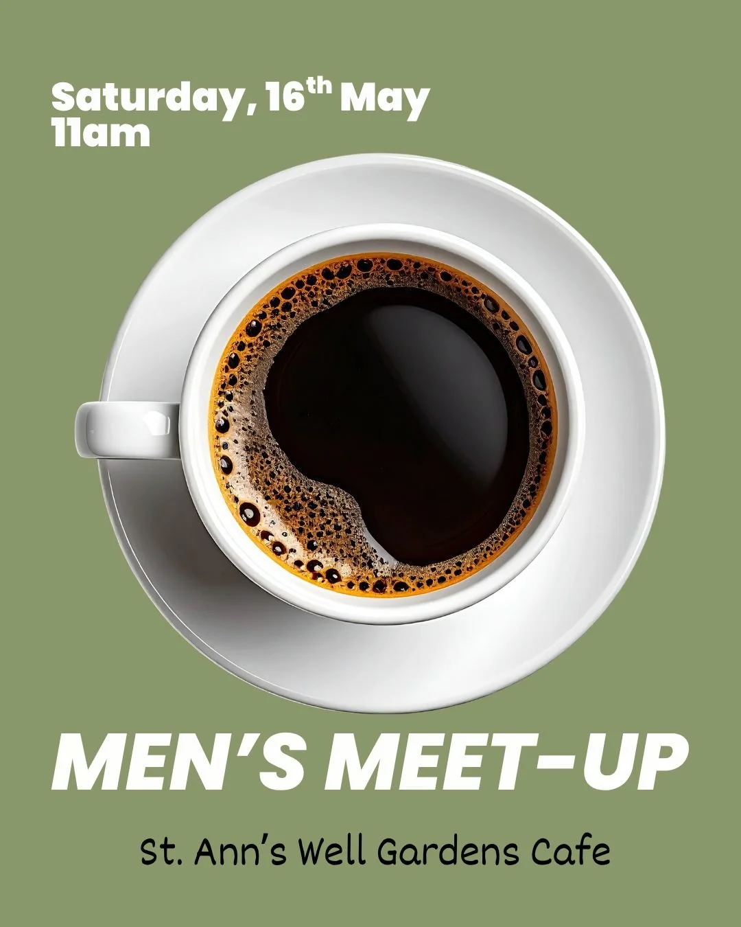 Holland Road Men are meeting for a coffee and a catch-up this Saturday. All are welcome to join - for more info visit hrbc.org.uk/men
