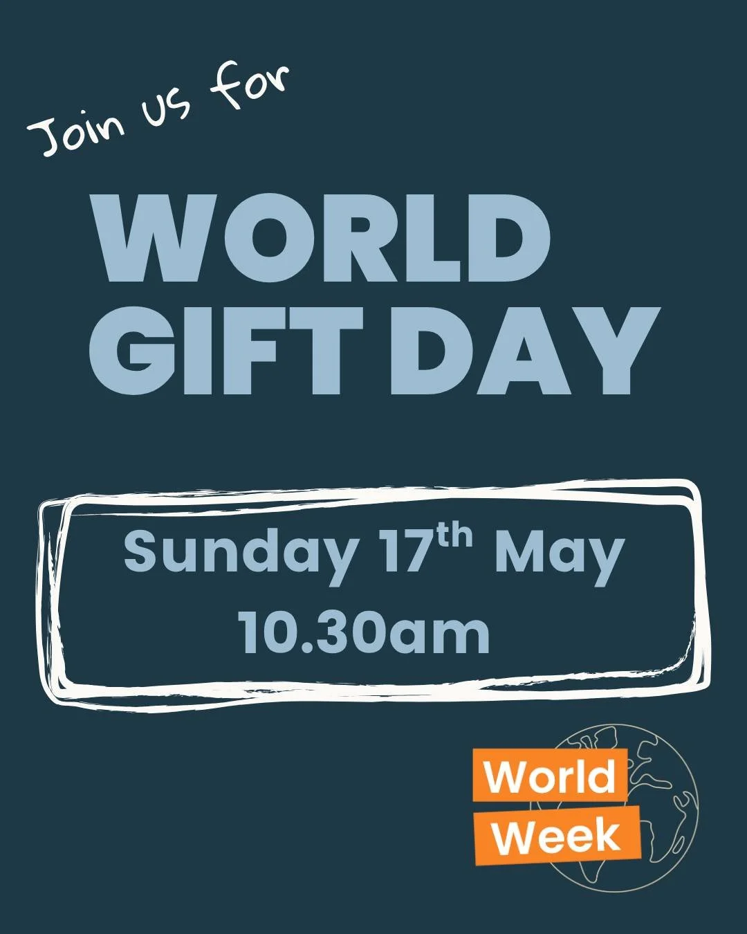 Join us for worship, prayer and a short talk in the building or online, at 10.30am.

As we finish World Week, we'll be focusing on 'places where there is no church' and hear more about how our giving impacts those that we support around the world.