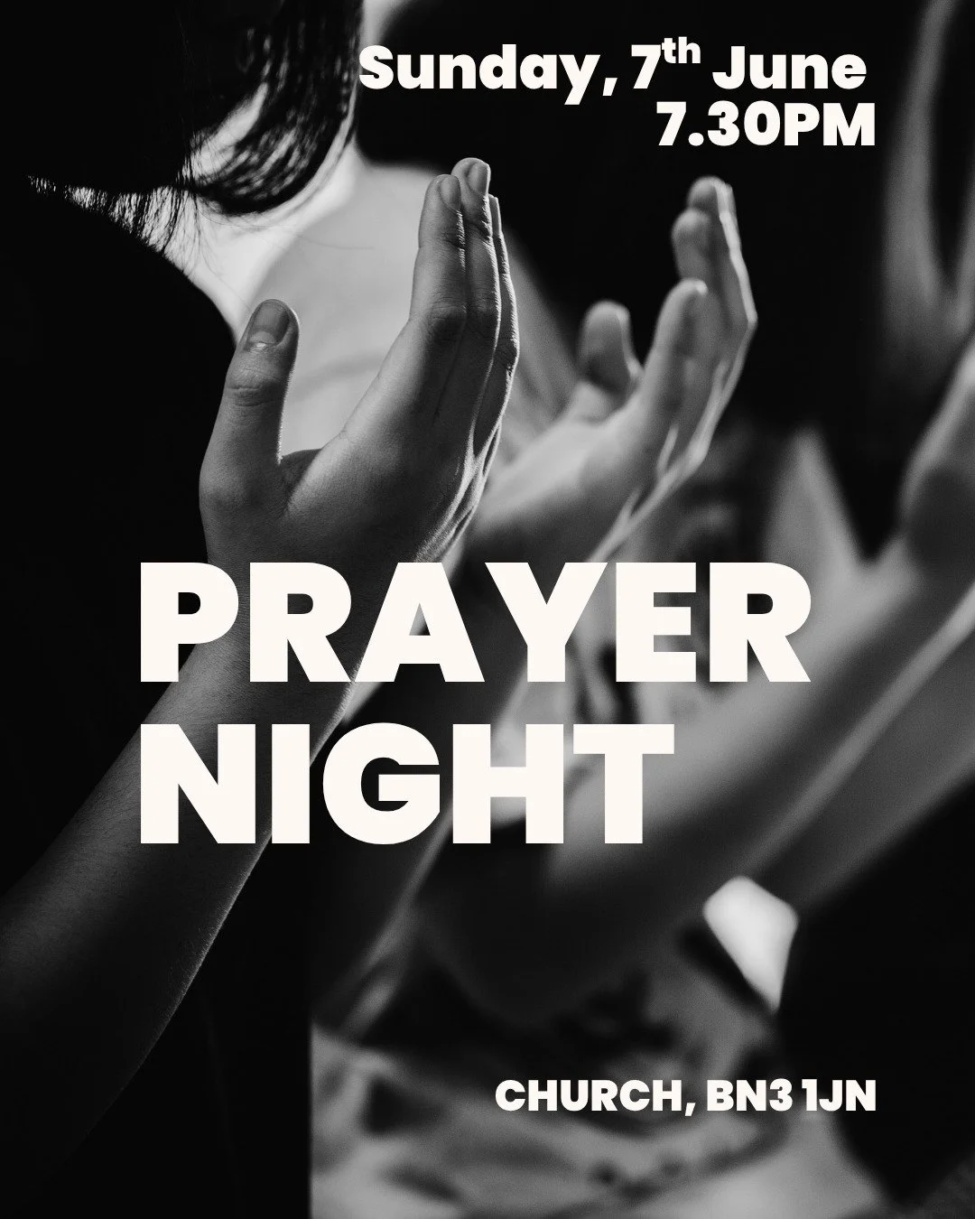 'Devote yourselves to prayer, being watchful and thankful.' Colossians 4:2
Come and pray with others this Sunday evening, 7.30pm!