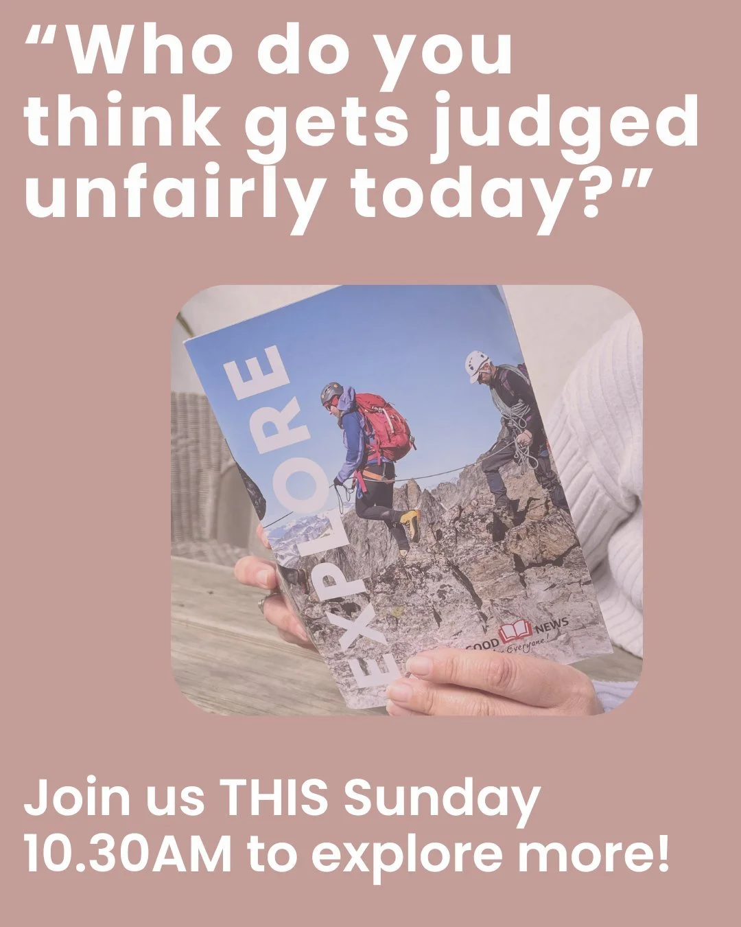 We continue to explore the book of Luke this Sunday,10.30am and will be discussing this question. How would you answer this? Join us for a short talk, worship, prayers, and refreshments on arrival. We also have children's activities for ages 2-11! Al