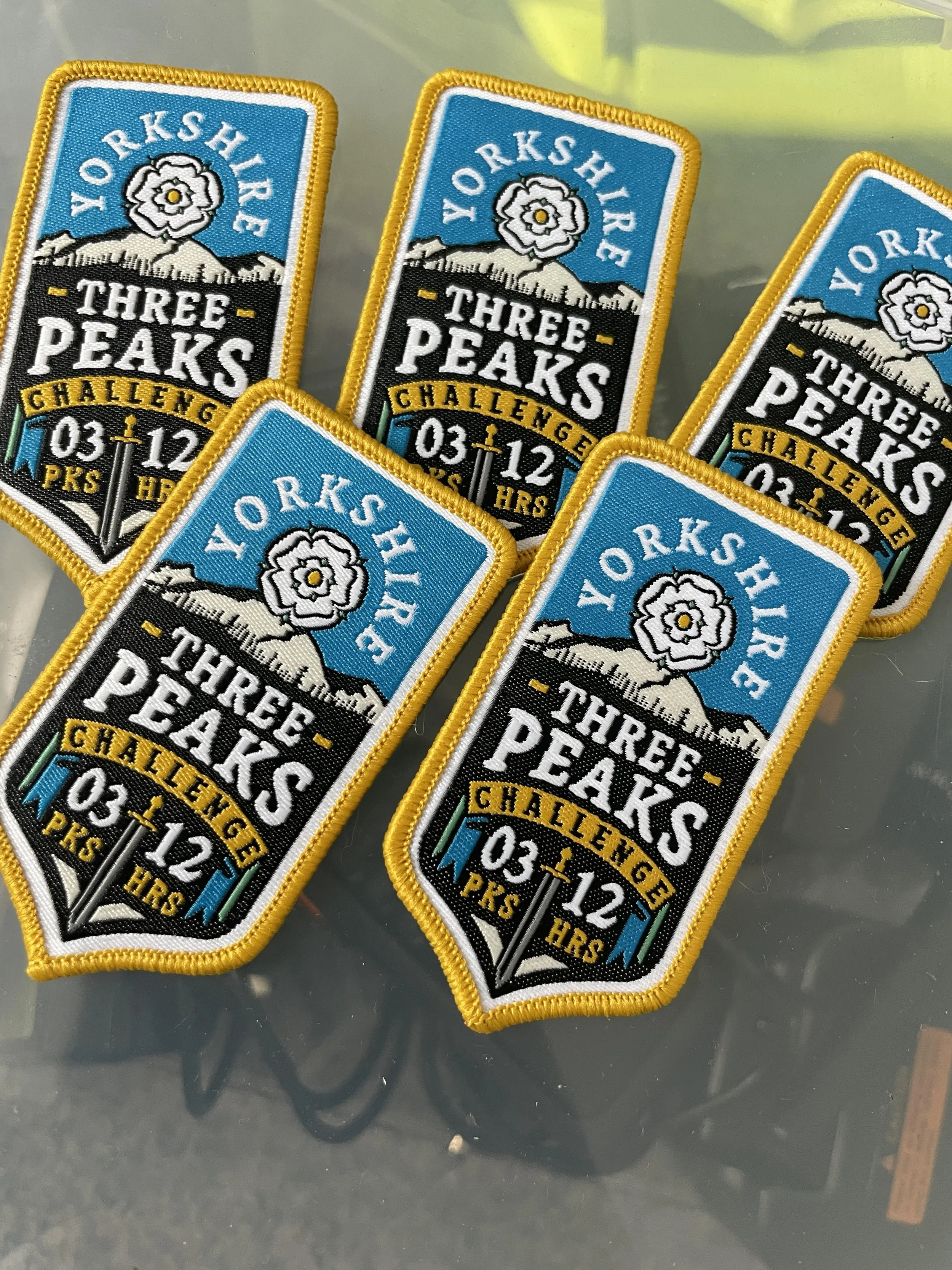 yorkshire three peaks patches made by the adventure patch company