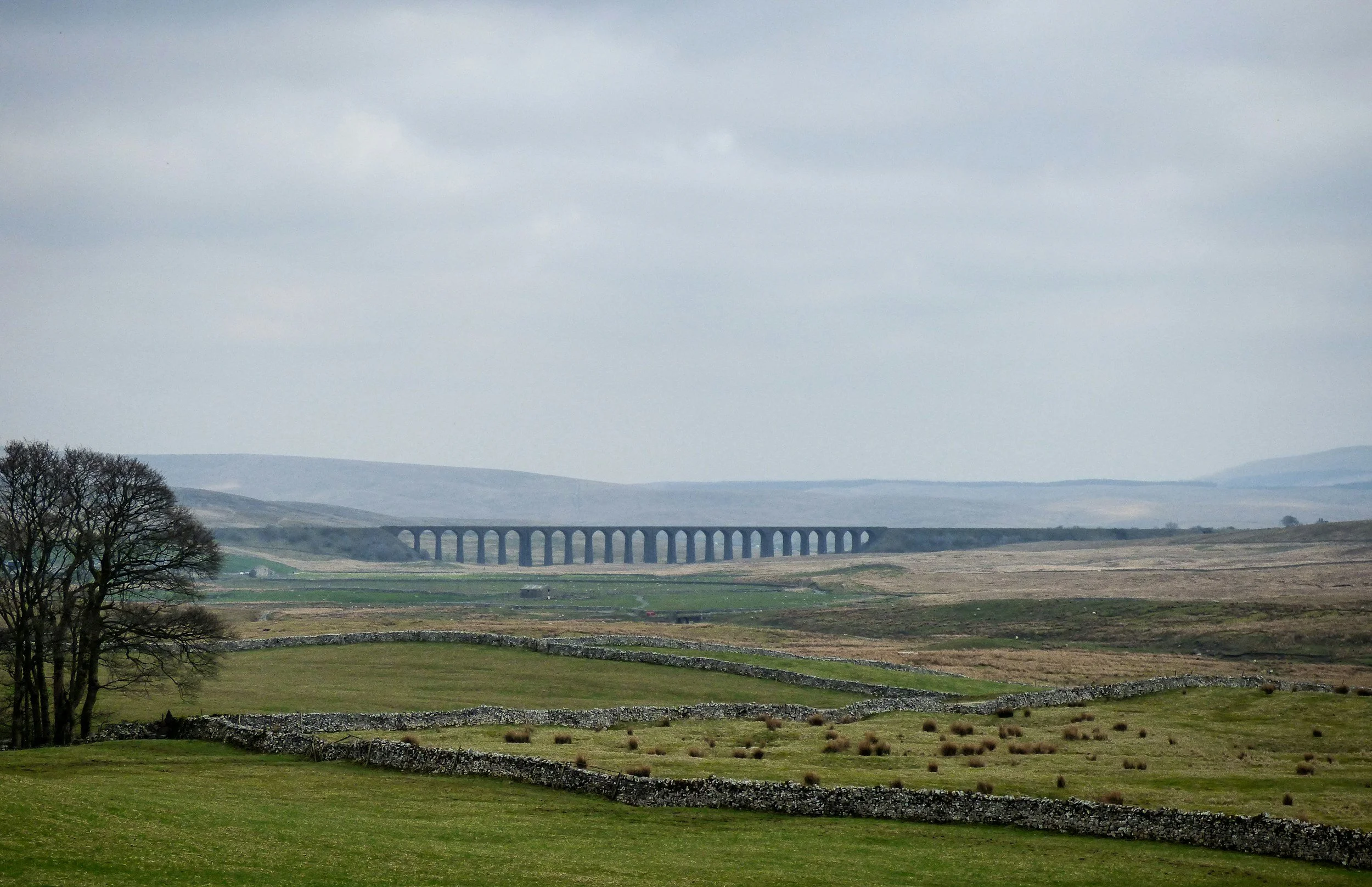 ribbleshead viaduct on the yorkshire three peaks challenge